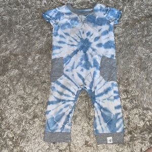 TIE DYE Short Sleeve Jumpsuit Style Onesie